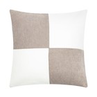 Наволочка декоративная «Этель. Геометрия», 45×45 см, белая/серая - Фото 2