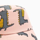 Панама детская MINAKU "Крокодилы", цвет розовый, р-р 50 - фото 806738613