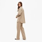 Костюм женский (рубашка, брюки) MINAKU: Casual collection цвет бежевый, размер 48 - Фото 5