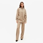 Костюм женский (рубашка, брюки) MINAKU: Casual collection цвет бежевый, размер 52 - Фото 2