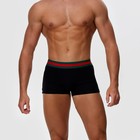 Трусы боксеры мужские, цвет чёрный МИКС, размер 52 - фото 10077523