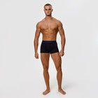 Трусы боксеры мужские, цвет чёрный МИКС, размер 52 - фото 49191081