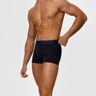 Трусы боксеры мужские, цвет чёрный МИКС, размер 52 - фото 49191082