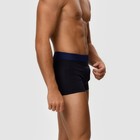 Трусы боксеры мужские, цвет чёрный МИКС, размер 52 - фото 49191083