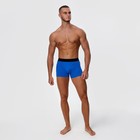 Трусы боксеры мужские, цвет голубой МИКС, размер 54 - фото 53701656