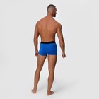 Трусы боксеры мужские, цвет голубой МИКС, размер 54 - фото 53701661