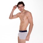 Трусы боксеры мужские, цвет светло-серый МИКС, размер 56 - фото 809224074