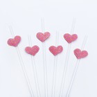 Трубочки для коктейля «Сердце», набор 6 шт, цвет розовый, виды МИКС - Фото 7