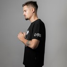 Футболка патриотическая «Россия может подняться с колен», цвет чёрный, размер 56 - фото 21880641