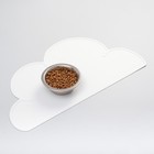 Коврик силиконовый под миску "Облако", 48 х 27 см, белый - Фото 4