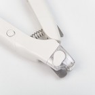 Умный когтерез для животных, с пилкой, LED фонарём и контейнером для когтей, на батарейках - фото 53821202