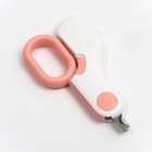 Когтерез - ножницы для животных с LED фонарём, розовый - фото 6737489