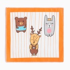 Платки носовые детские «Крошка Я. Зверята», 21×21 см, набор 12 шт., хлопок 100%, МИКС - Фото 3