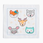 Платки носовые детские «Крошка Я. Зверята», 21×21 см, набор 12 шт., хлопок 100%, МИКС - Фото 4