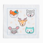 Платки носовые детские «Крошка Я. Зверята», 21×21 см, набор 12 шт., хлопок 100%, МИКС - Фото 5