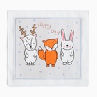 Платки носовые детские «Крошка Я. Зверята», 21×21 см, набор 12 шт., хлопок 100%, МИКС - Фото 7