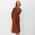 Платье женское MINAKU: Silk pleasure цвет оранжевый, размер 46 - Фото 1