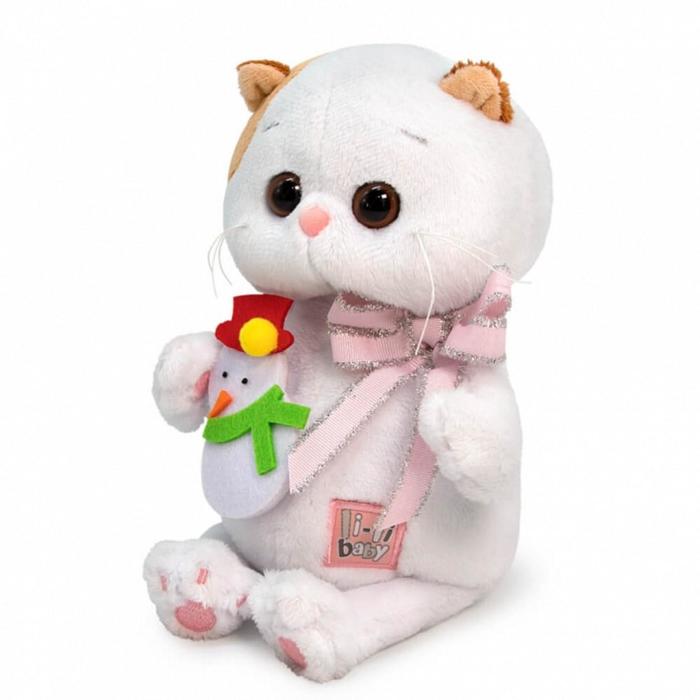 Мягкая игрушка «Ли-Ли Baby с игрушкой снеговик», 20 см - фото 1912780085
