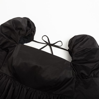 Платье мини женское баллон MINAKU: PartyDress, чёрное, размер 42-44
