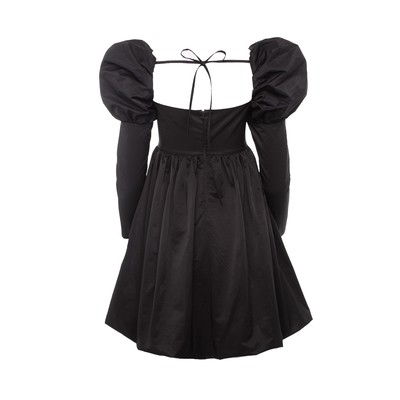 Платье мини женское баллон MINAKU: PartyDress, чёрное, размер 42-44
