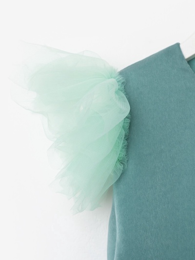 Платье нарядное для девочки KAFTAN с крылышками, цвет мятный, рост 134-140 см