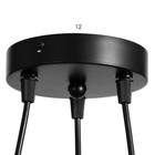 Люстра 2621/3 E27 40 Вт черный 40×40×22-122 см BayerLux - фото 35375005