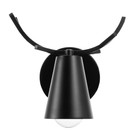 Бра "Лунго" Е27 40Вт черный 18х7х9 см - фото 21881682