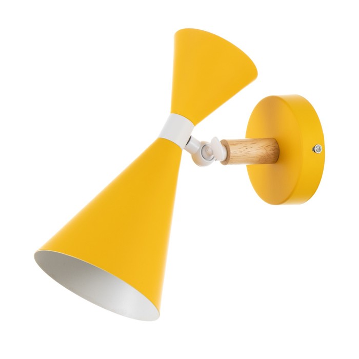 Бра «Камертаб», Е27, 40 Вт, жёлтое, 15×12×24 см - Фото 1