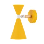 Бра «Камертаб», Е27, 40 Вт, жёлтое, 15×12×24 см - Фото 4