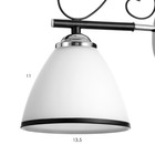 Бра 2730/1 E27 40Вт черно-хромовый - фото 24244177