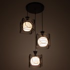 Светильник BayerLux 2744/3 E27 40 Вт черный 46×46×23-97 см - фото 43008185