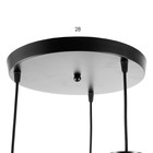 Светильник BayerLux 2746/3, E27, 40 Вт, 43×43×31-102 см, чёрный - фото 57967650