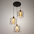 Светильник BayerLux 2762/3 E27 40 Вт черный 40×40×19-107 см - фото 32633035