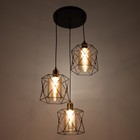 Светильник BayerLux 2762/3 E27 40 Вт черный 40×40×19-107 см - фото 32633036