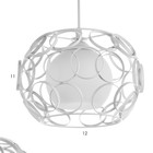 Светильник BayerLux 2767/3WT E27 40Вт белый 46x46x108 см 7661369 - фото 14098039