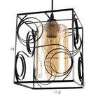 Светильник BayerLux 2769/1 E27 40 Вт черный 20×20×27-127 см - фото 5034046