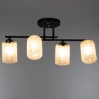 Люстра 2770/4 E27 40 Вт черно-хромовый 60×28 см BayerLux - фото 3797743