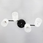 Люстра 2770/4 E27 40 Вт черно-хромовый 60×28 см BayerLux - фото 3797748