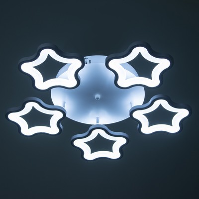 Люстра с пультом BayerLux 2783/5 LED, 120 Вт, 3000-6000K, белая, 62×62×20 см