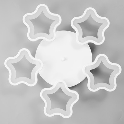 Люстра с пультом BayerLux 2783/5 LED, 120 Вт, 3000-6000K, белая, 62×62×20 см