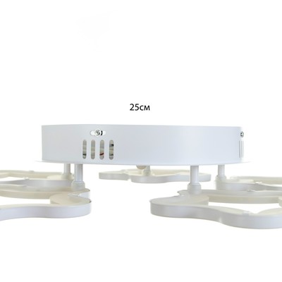 Люстра с пультом BayerLux 2783/5 LED, 120 Вт, 3000-6000K, белая, 62×62×20 см