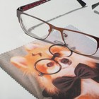 Салфетка для очков TAO22 Собачка в очках" 15*18см, цвет жёлто-черный - Фото 2