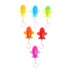 Ручка-прикол Calligrata «Самолёт», раздвижная, с брелком, синий стержень, шариковая, МИКС - Фото 1