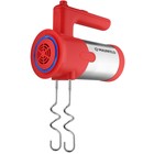 Миксер MAUNFELD MF-321R, ручной, 300 Вт, 5 скоростей, 4 насадки, красный - Фото 2