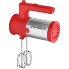 Миксер MAUNFELD MF-321R, ручной, 300 Вт, 5 скоростей, 4 насадки, красный - Фото 4