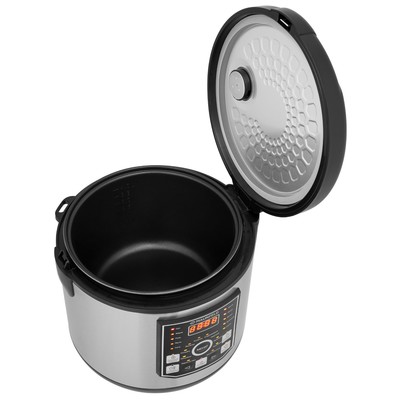 Мультиварка MAUNFELD MPMC-1624S, 860 Вт, 5 л, 21 программа, антипригарное покрытие, серая, чёрная