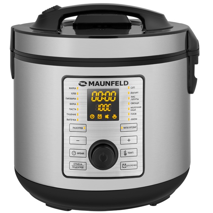 Мультиварка MAUNFELD MPMC-1625S, 860 Вт, 5 л, 17 программ, антипригарное покрытие, серо-чёрная 936 - Фото 1