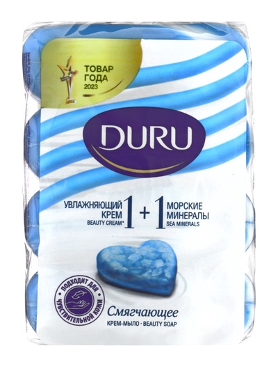 Крем-мыло DURU 1+1 морские минералы,