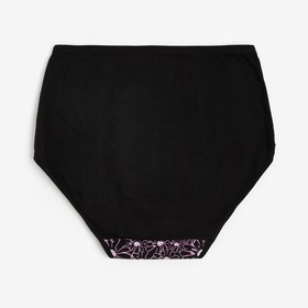 Трусы женские слипы, цвет чёрный, размер 58-60