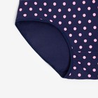 Трусы слипы женские «Горошек», темно-синие, размер 58-60 - фото 21883861